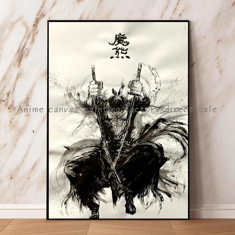 One Piece Zoro Poster Ink