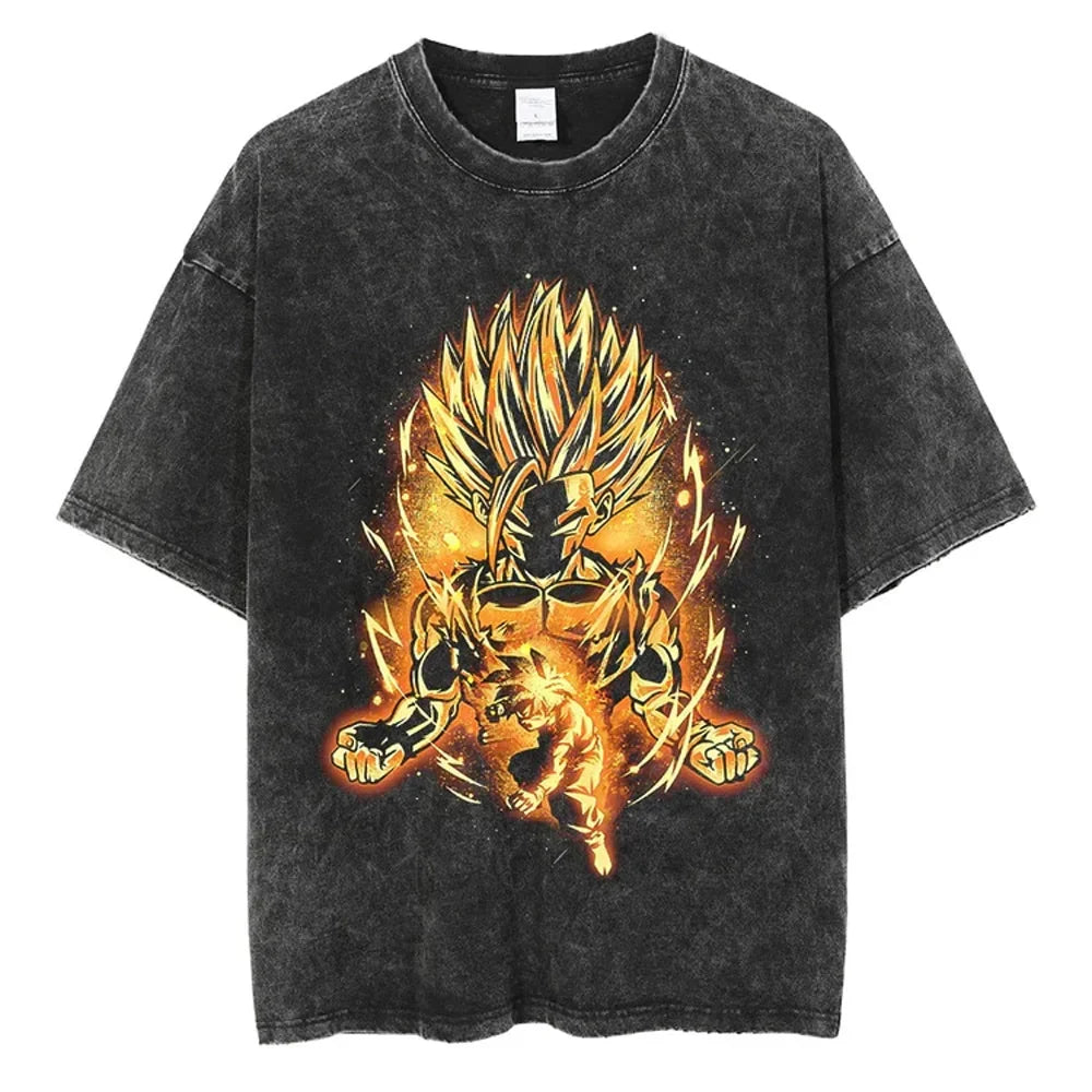 Dragon Ball Z T-Shirts Vintage  Oversize