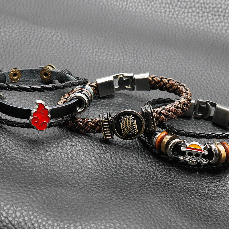 One Piece, Naruto, AttackOnTitan  Bracelet