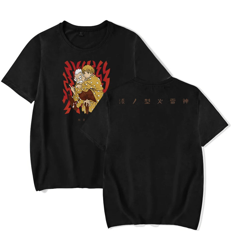 Demon Slayer Vintage Washed T-shirt Oversized