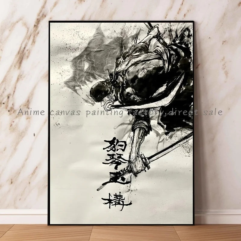 One Piece Zoro Poster Ink