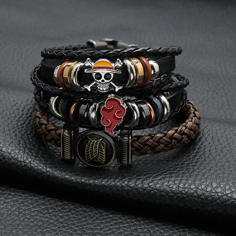 One Piece, Naruto, AttackOnTitan  Bracelet